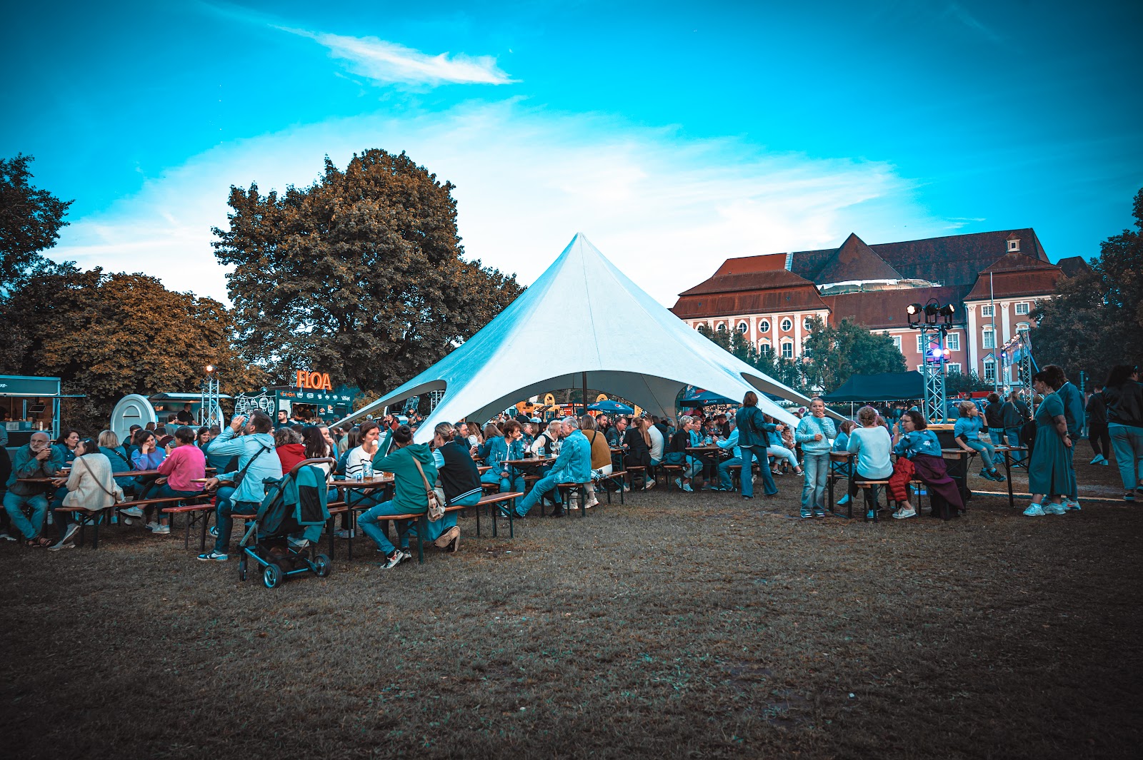 Eventgelände aus der Vogelperspektive
